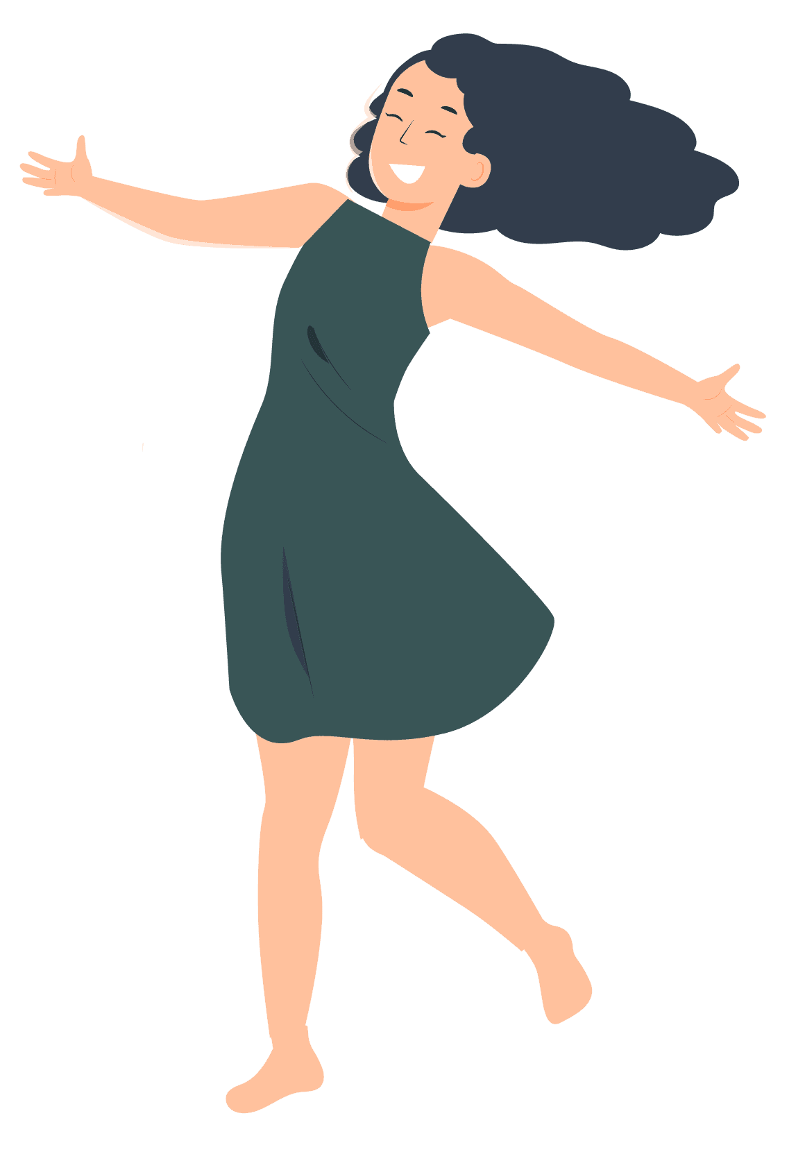 Flying woman